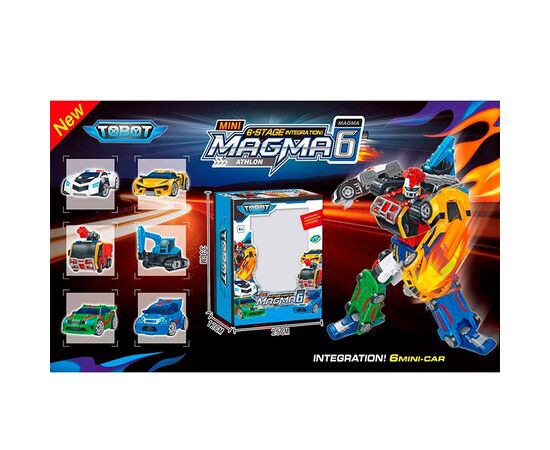 Робот-трансформер Магма 6 (состоит из 6 машинок)
