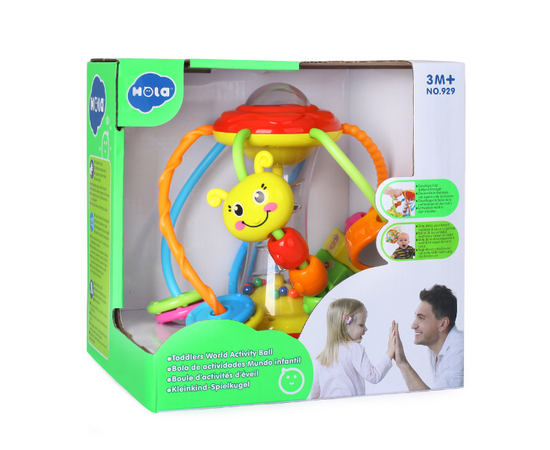 Развивающая погремушка «Весёлый мячик» от бренда Hola Toys