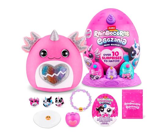 Яйцо-сюрприз с мягкой игрушкой Rainbocorns Eggzania от бренда Zuru