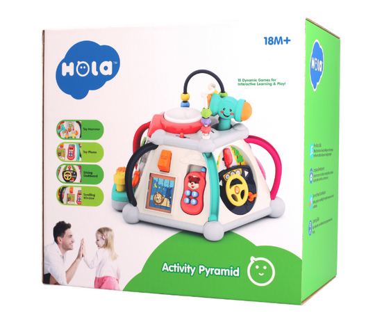 Бизикуб «Пирамида активности» от бренда Hola Toys