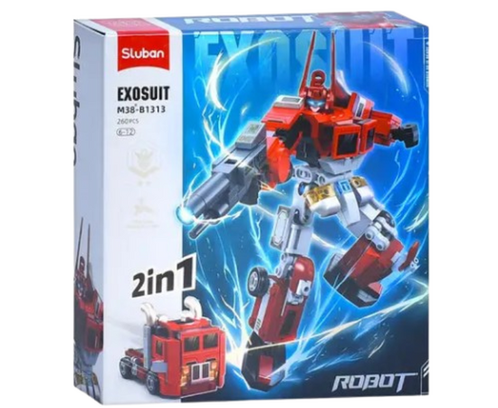 Конструктор 2 в 1 «Робот-Грузовик» от бренда Sluban