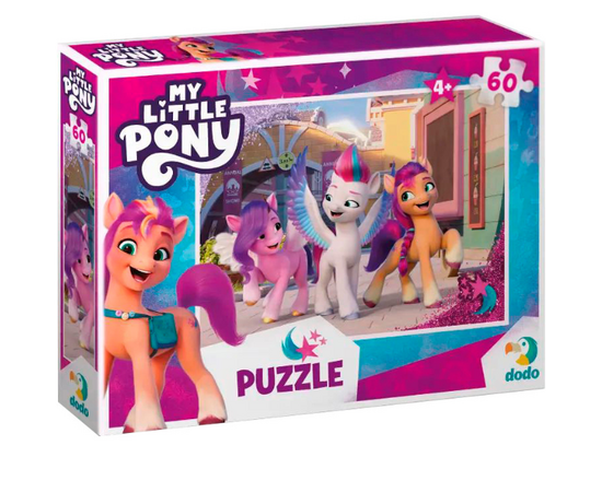 Пазл «Прогулка по городу» из серии Мой маленький пони от бренда Dodo, 60 элементов