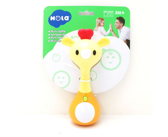 Интерактивная погремушка-прорезыватель «Мини» от бренда Hola, в ассортименте