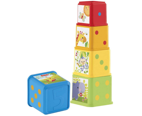 Пирамидка «Кубики со зверушками» от бренда Fisher-Price