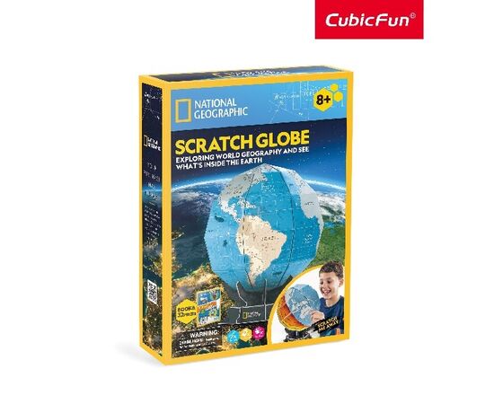 3D пазл “Структура Земли” от бренда CubicFun, 32 элемента