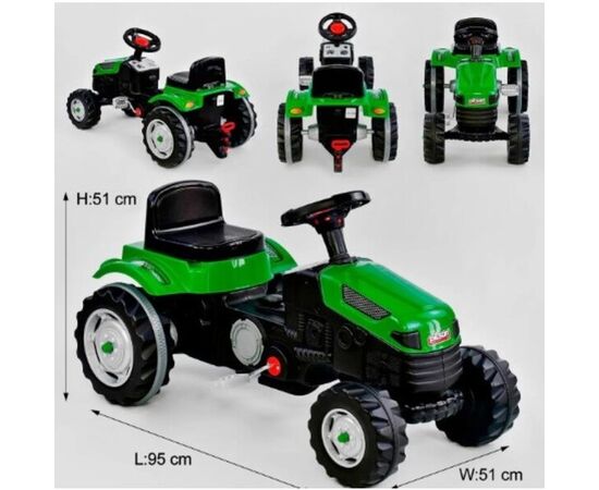 Трактор с прицепом ACTIVE, красный/зеленый от бренда Pilsan