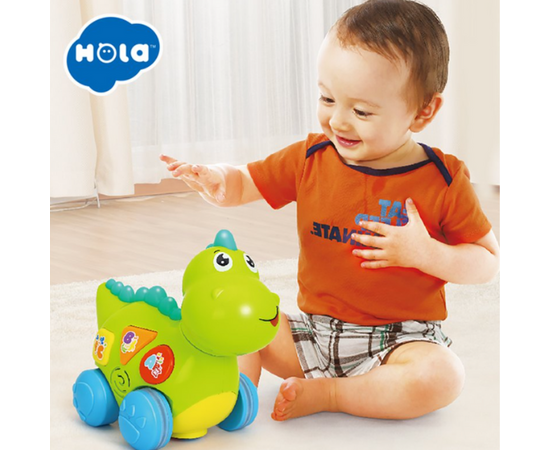 Интерактивная игрушка «Дино» с музыкой и светом от бренда Hola Toys