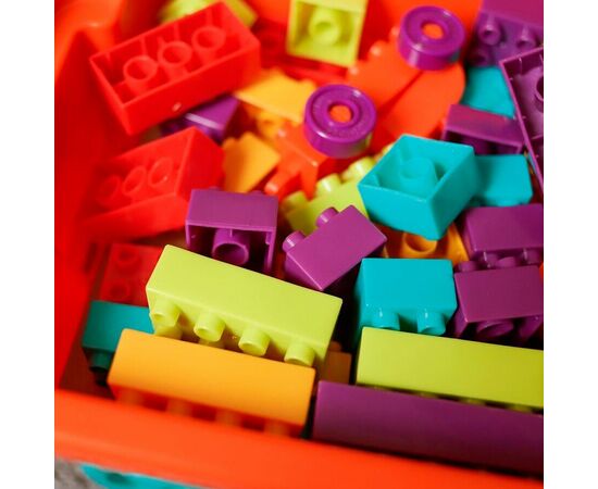 Набор "Тележка с конструктором" от бренда battat, 54 детали