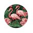 Круглая картина по номерам Д 30 см "Фламинго в цветах" от бренда Ideyka, без упаковки